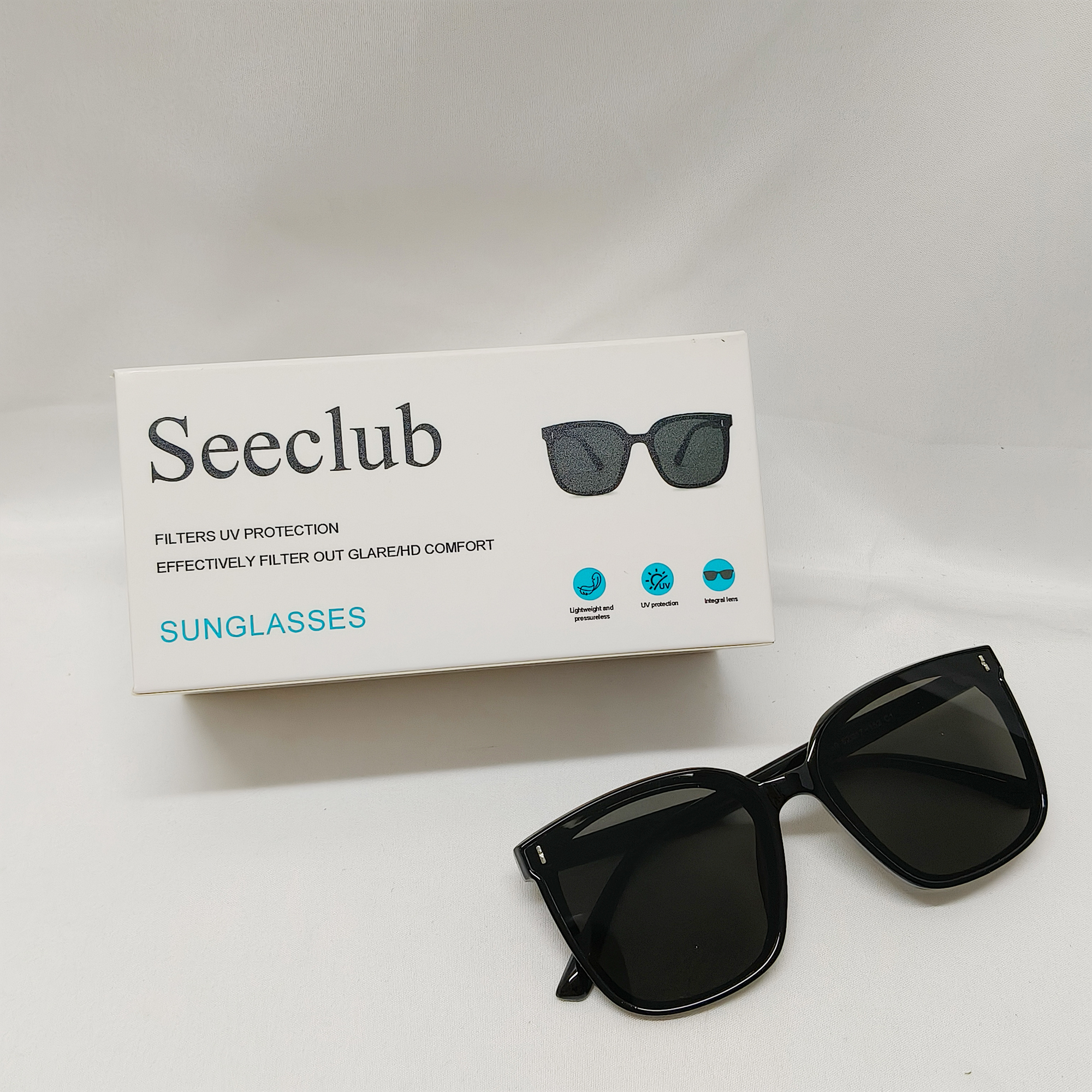 Seeclub-Sunglasses-Classic Sunglasses, Women Vintage Sunglasses. - Image 2