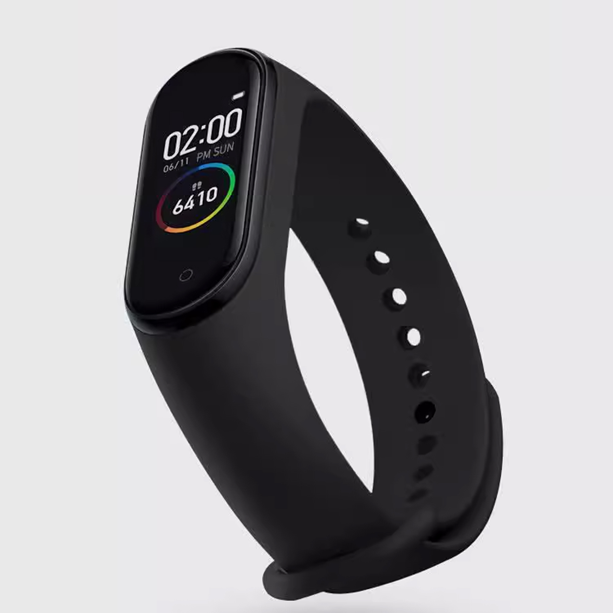 Heycom-Smart watches-Smartwatch with Fitbit Activity Tracking - Heart Rate Tracking Watch - Matte Black Stainless Steel case with Obsidian Active band