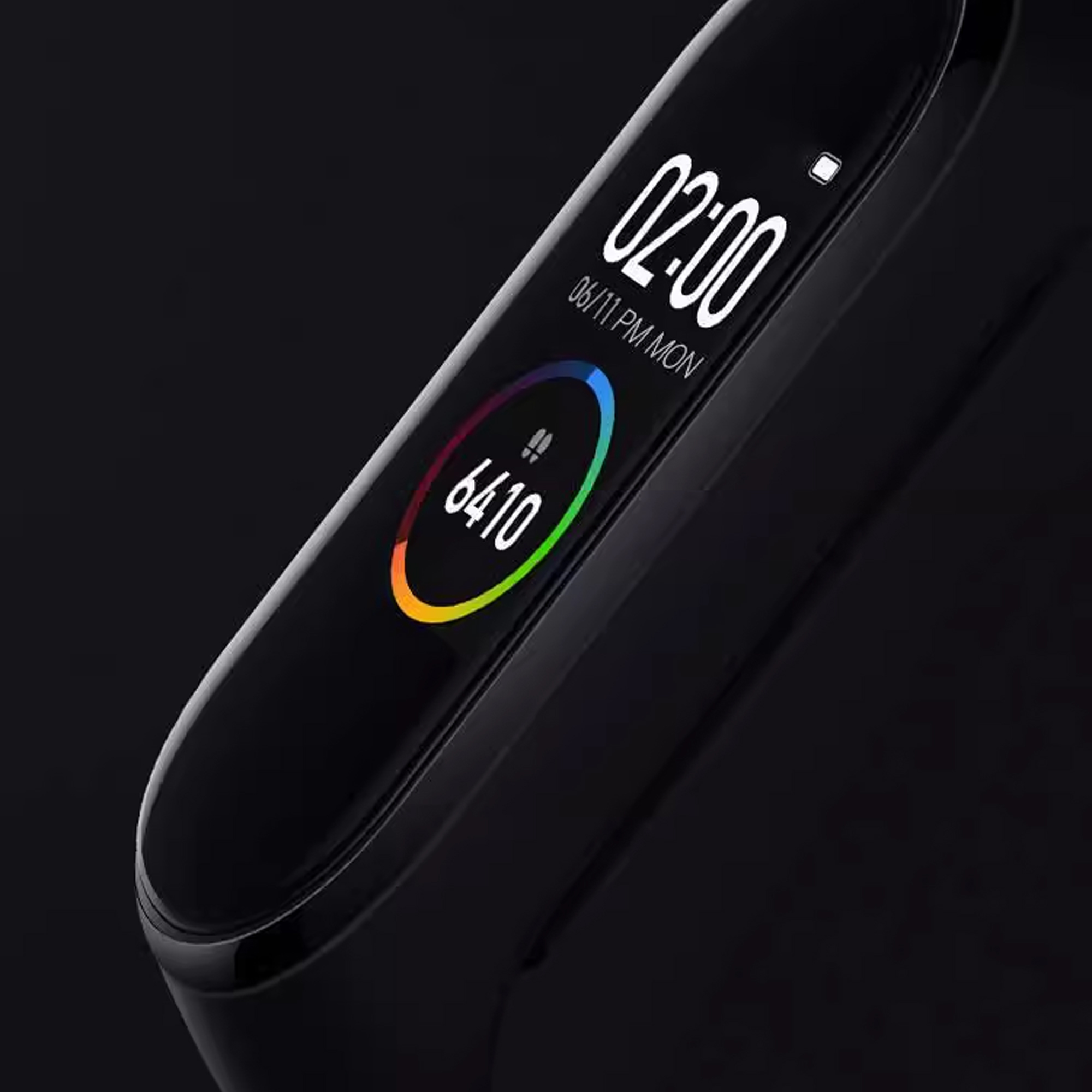 Heycom-Smart watches-Smartwatch with Fitbit Activity Tracking - Heart Rate Tracking Watch - Matte Black Stainless Steel case with Obsidian Active band - Image 2