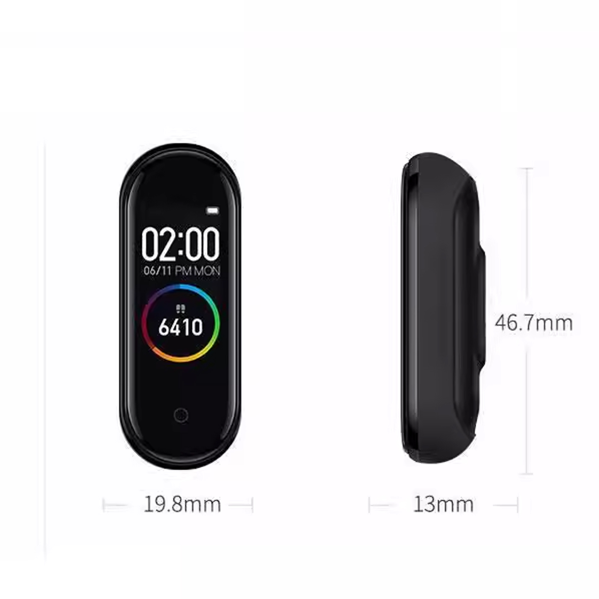 Heycom-Smart watches-Smartwatch with Fitbit Activity Tracking - Heart Rate Tracking Watch - Matte Black Stainless Steel case with Obsidian Active band - Image 4