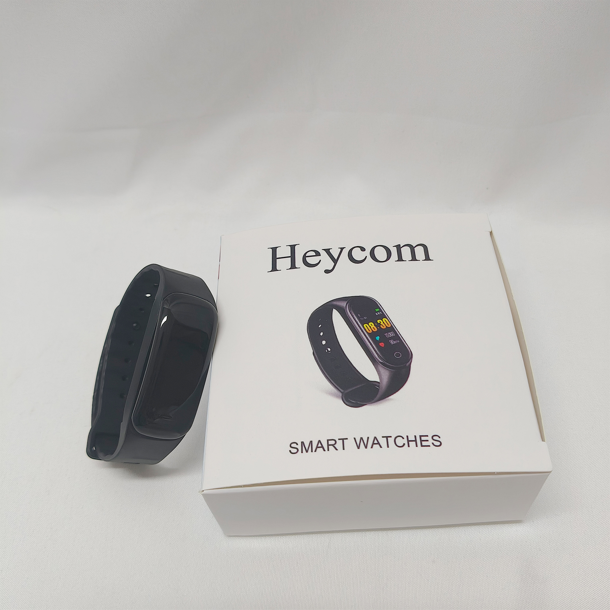 Heycom-Smart watches-Smartwatch with Fitbit Activity Tracking - Heart Rate Tracking Watch - Matte Black Stainless Steel case with Obsidian Active band - Image 5