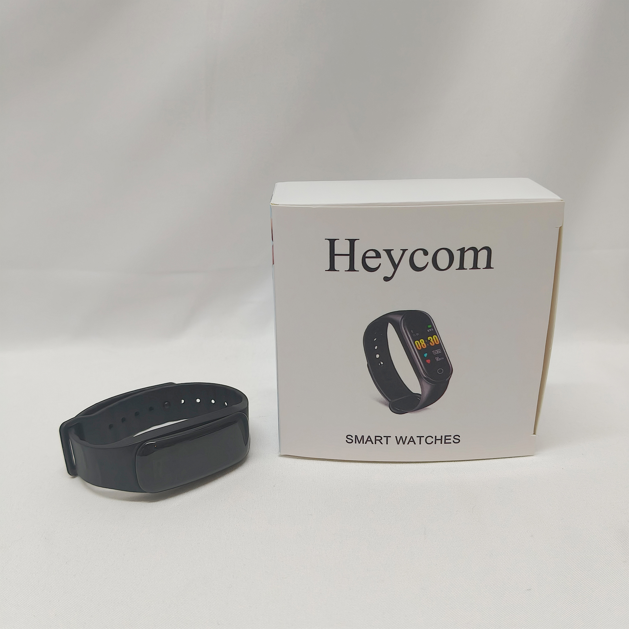 Heycom-Smart watches-Smartwatch with Fitbit Activity Tracking - Heart Rate Tracking Watch - Matte Black Stainless Steel case with Obsidian Active band - Image 7