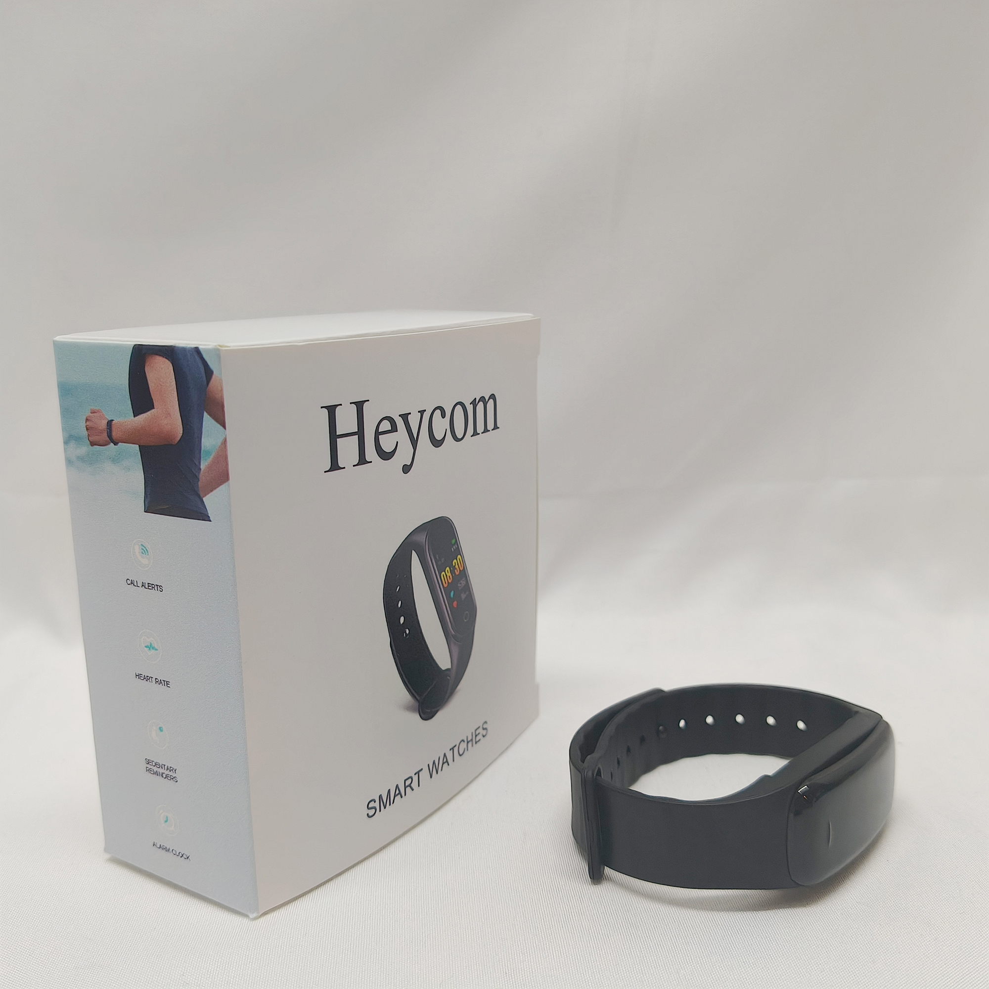 Heycom-Smart watches-Smartwatch with Fitbit Activity Tracking - Heart Rate Tracking Watch - Matte Black Stainless Steel case with Obsidian Active band - Image 8